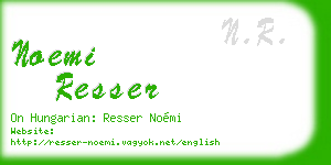 noemi resser business card